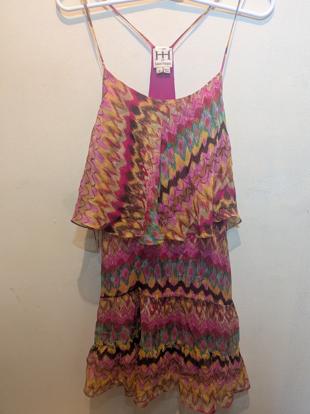 Haute Hippie Silk Mini Dress